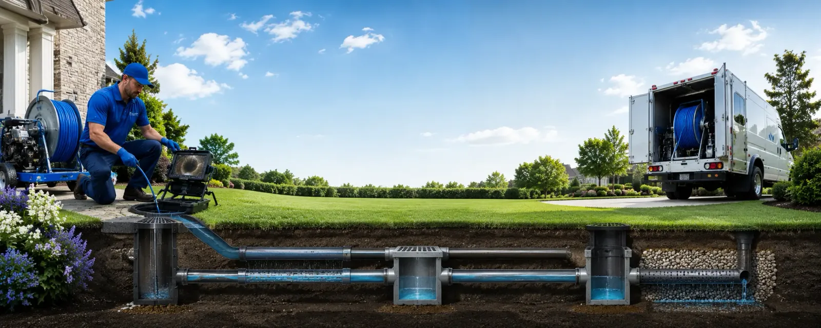 Outdoor drain cleaning information for Ingraham, IL